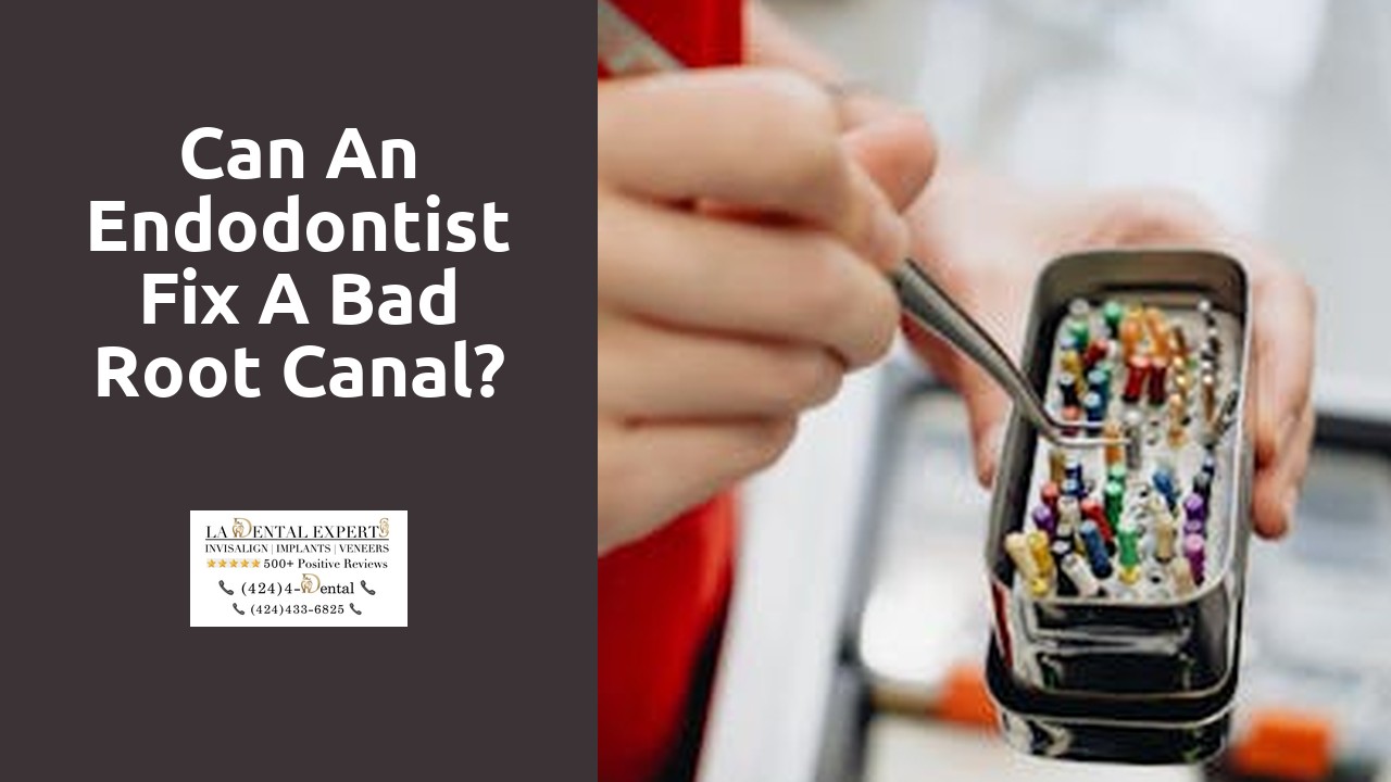 Can an endodontist fix a bad root canal?