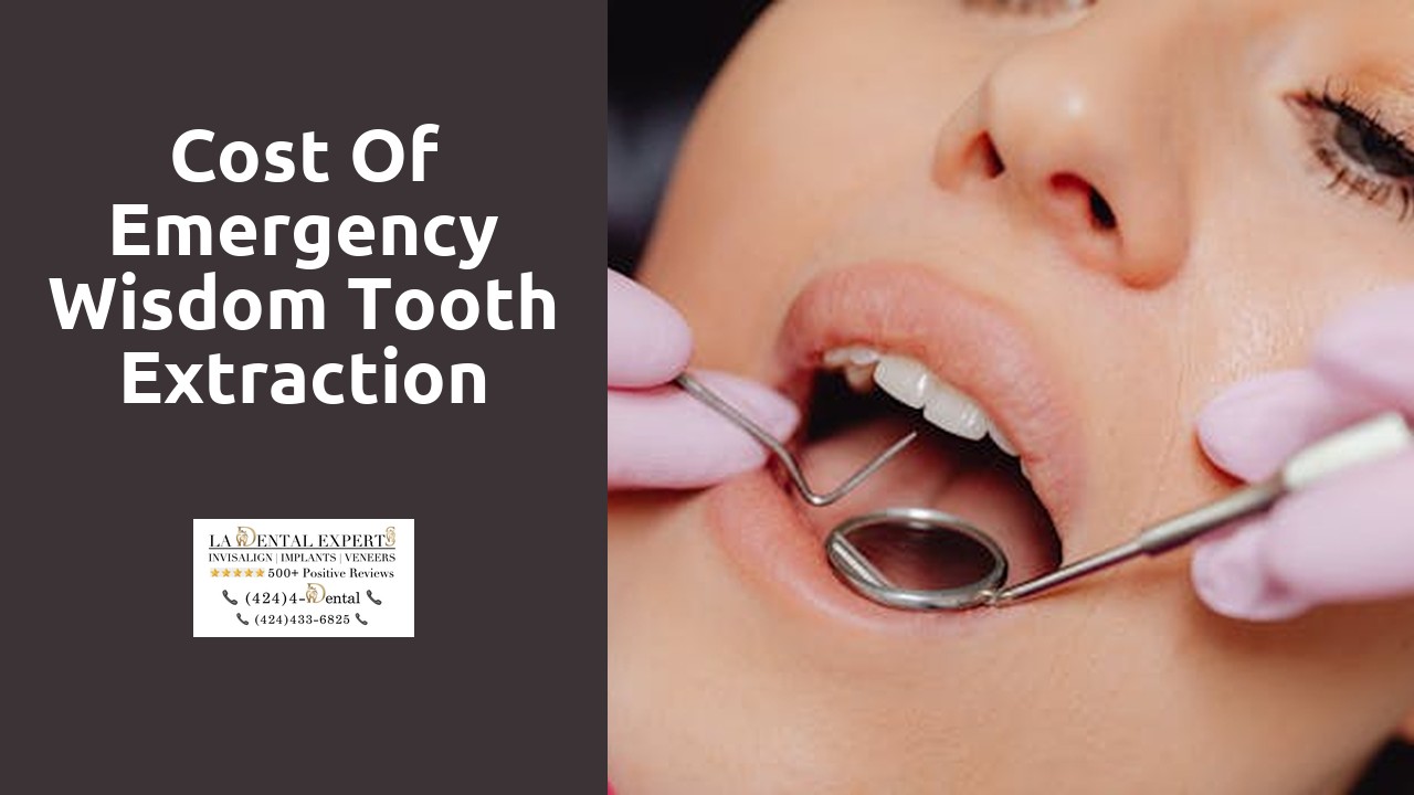 Cost of Emergency Wisdom Tooth Extraction