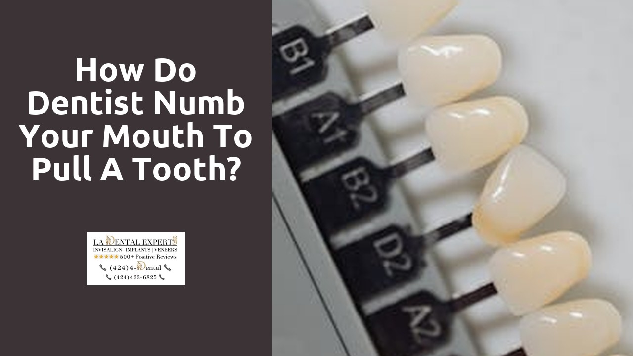 How do dentist numb your mouth to pull a tooth?