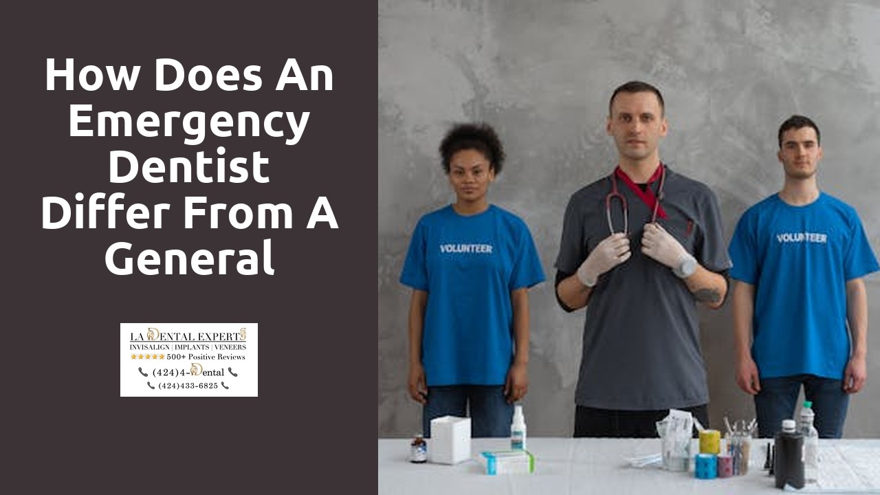 How does an emergency dentist differ from a general dentist?