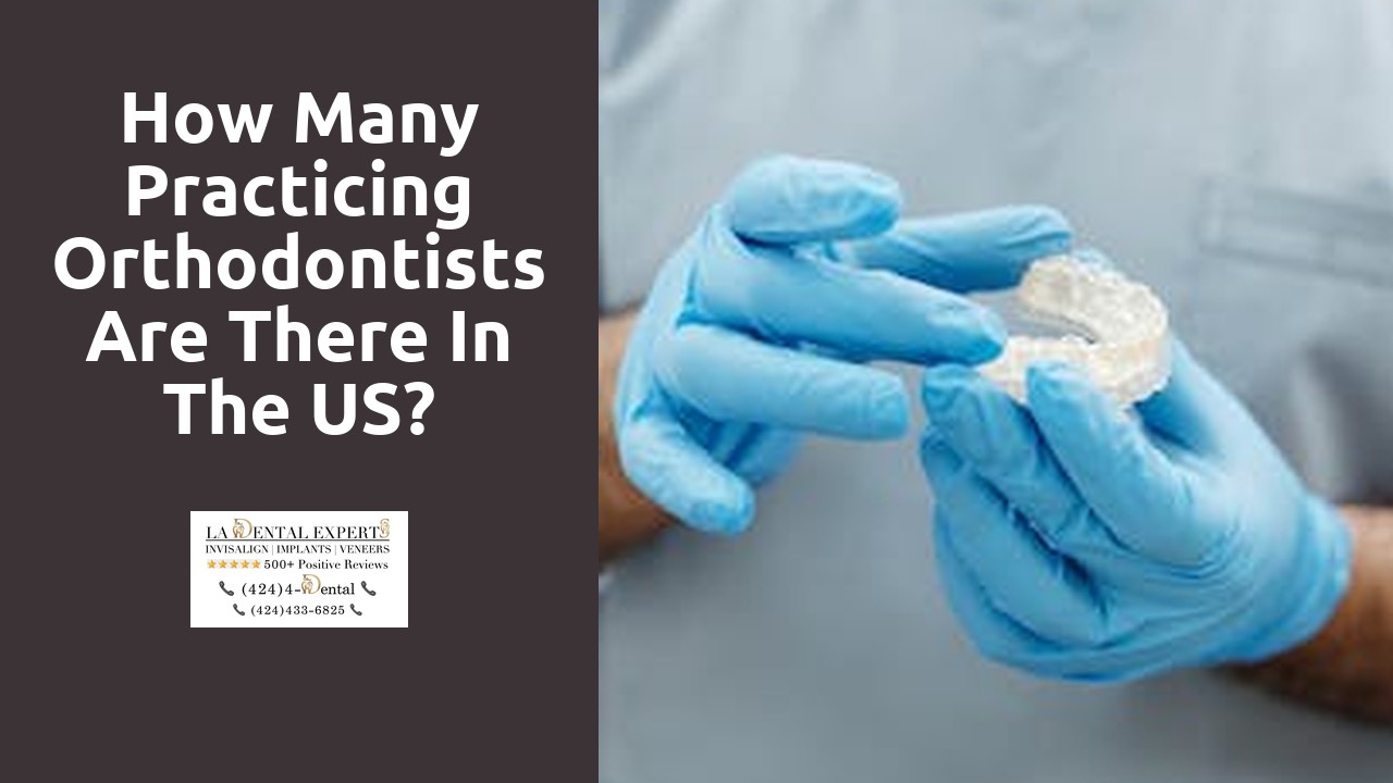 How many practicing orthodontists are there in the US?