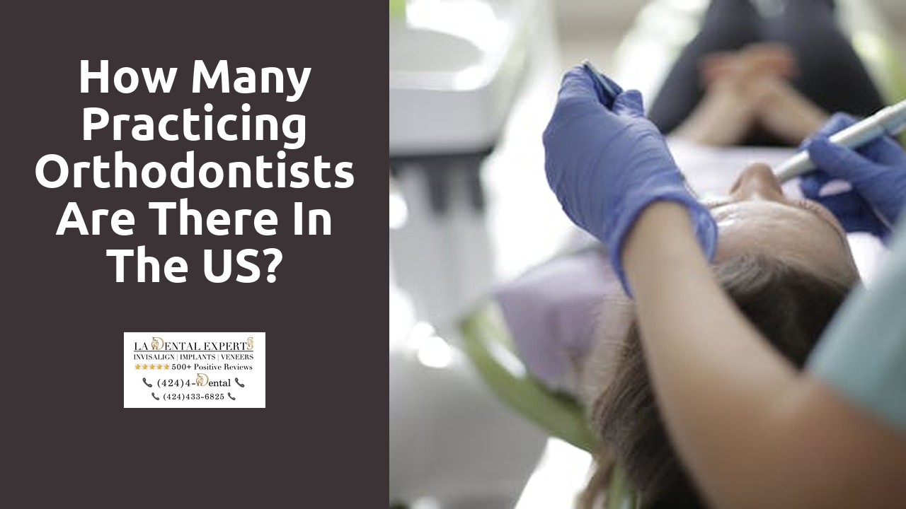 How many practicing orthodontists are there in the US?