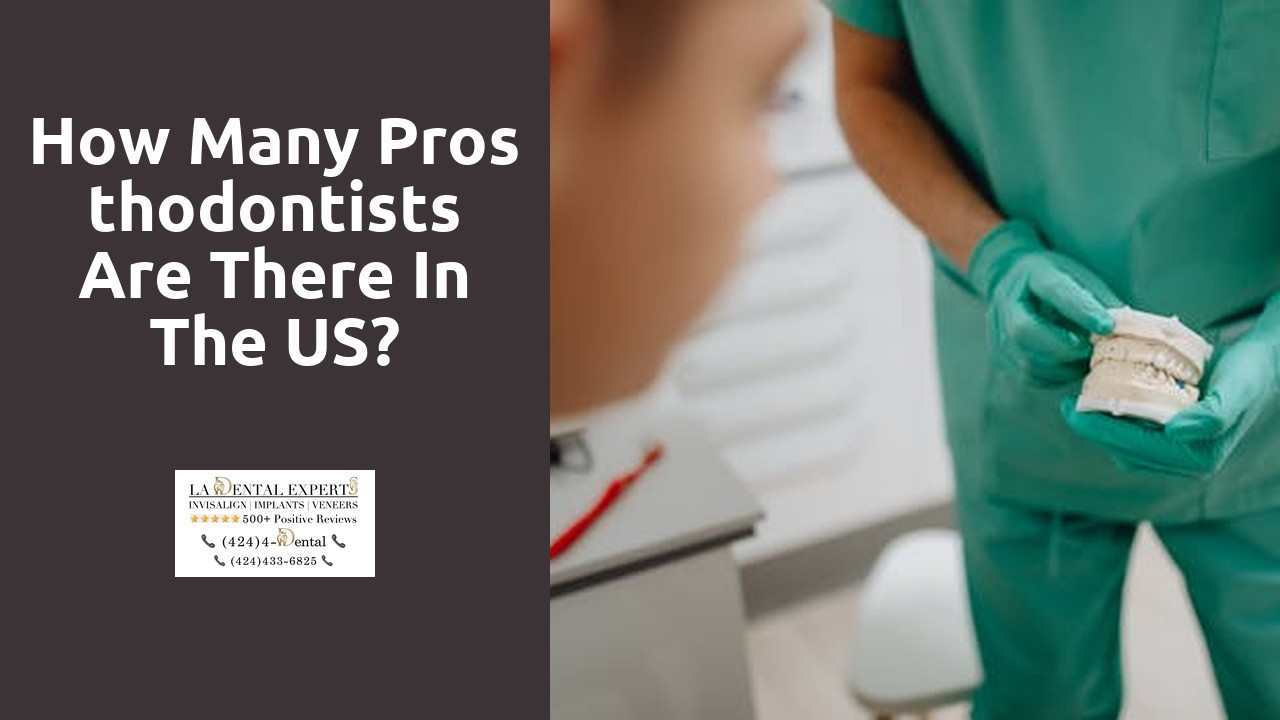 How many prosthodontists are there in the US?