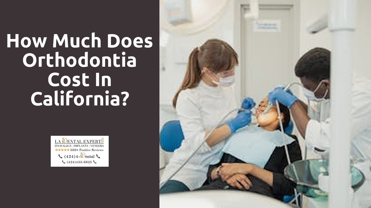 How much does orthodontia cost in California?