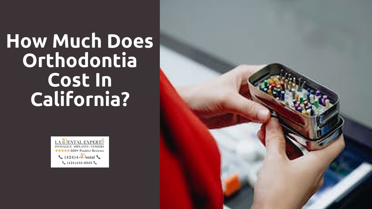 How much does orthodontia cost in California?