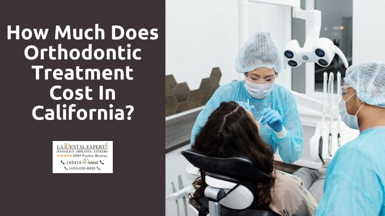 How much does orthodontic treatment cost in California?