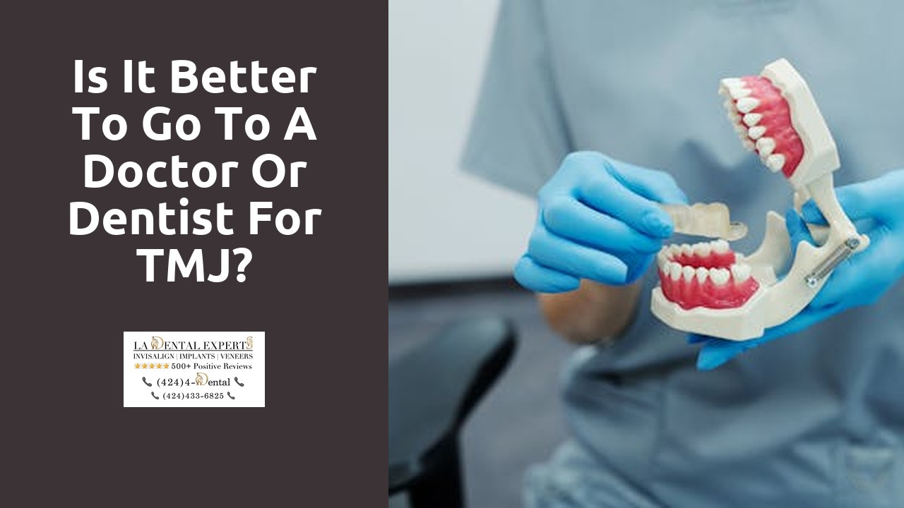 Is it better to go to a doctor or dentist for TMJ?