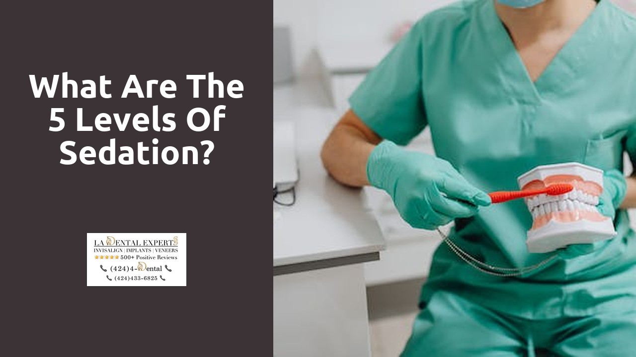 What are the 5 levels of sedation?