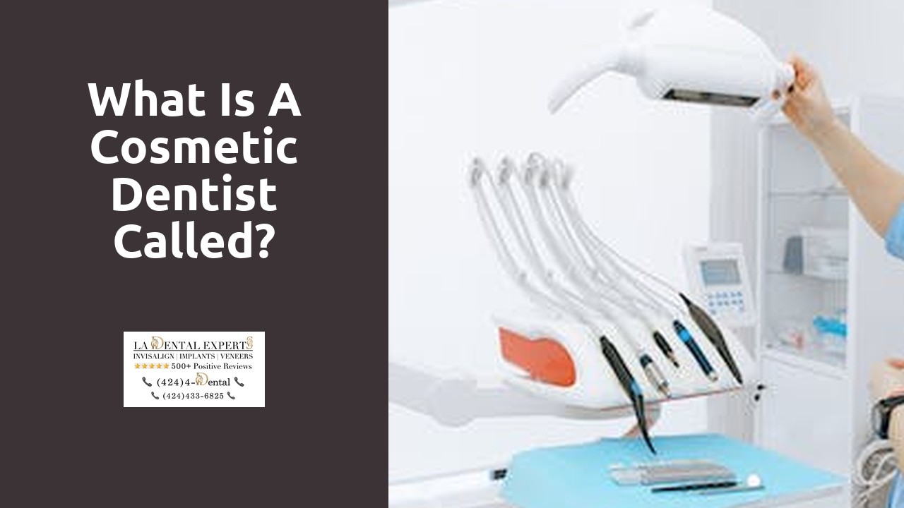 What is a cosmetic dentist called?
