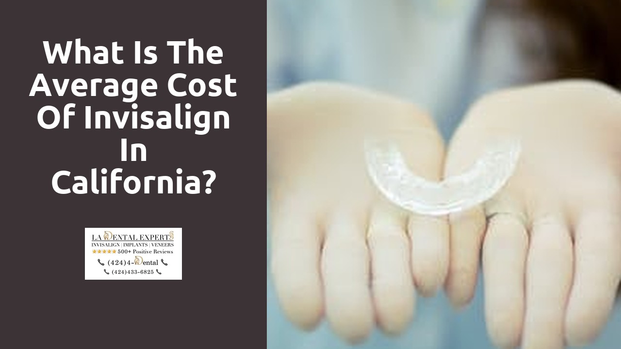 What is the average cost of Invisalign in California?
