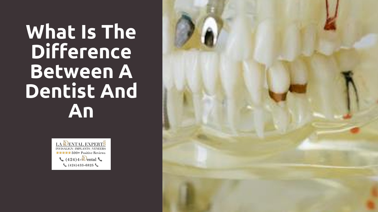 What is the difference between a dentist and an orthodontist?