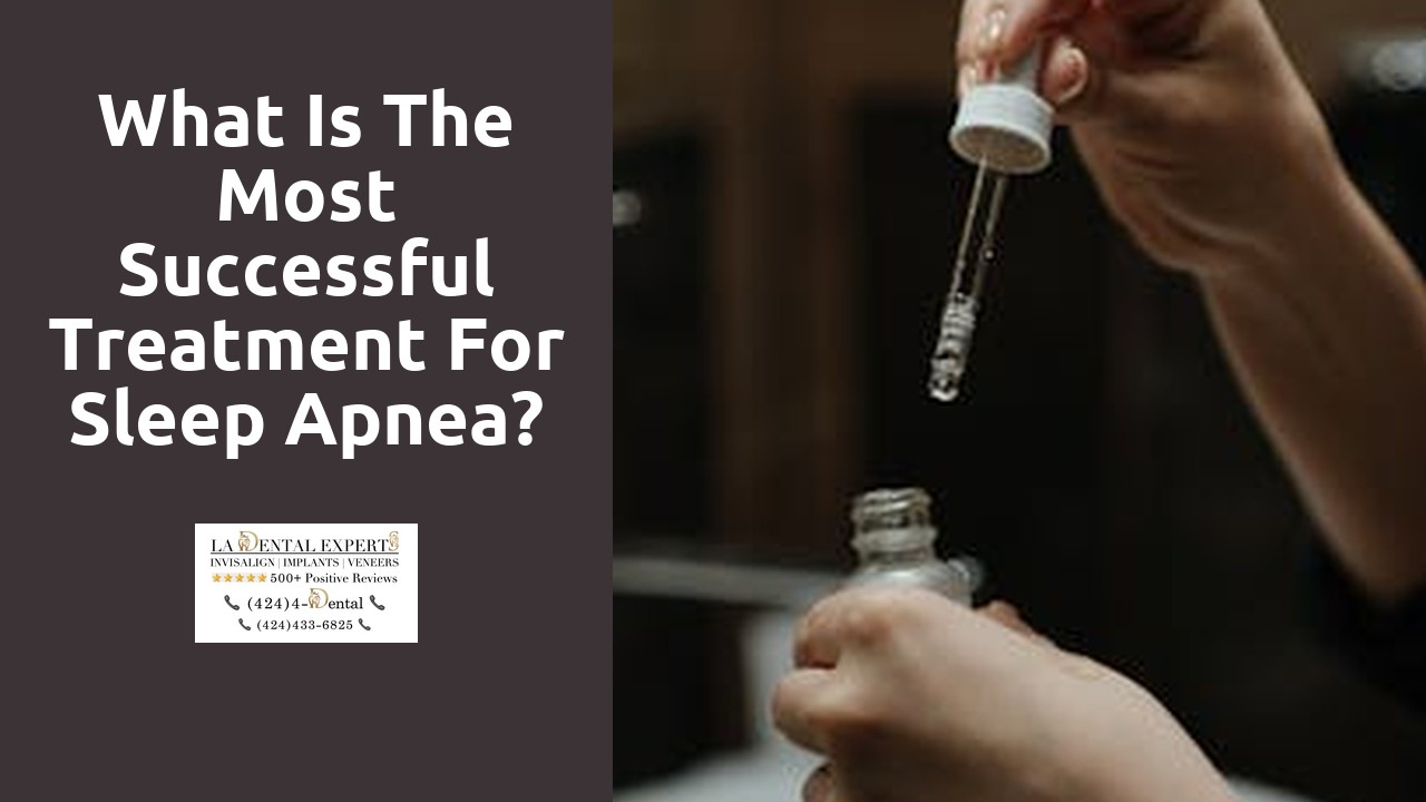 What is the most successful treatment for sleep apnea?