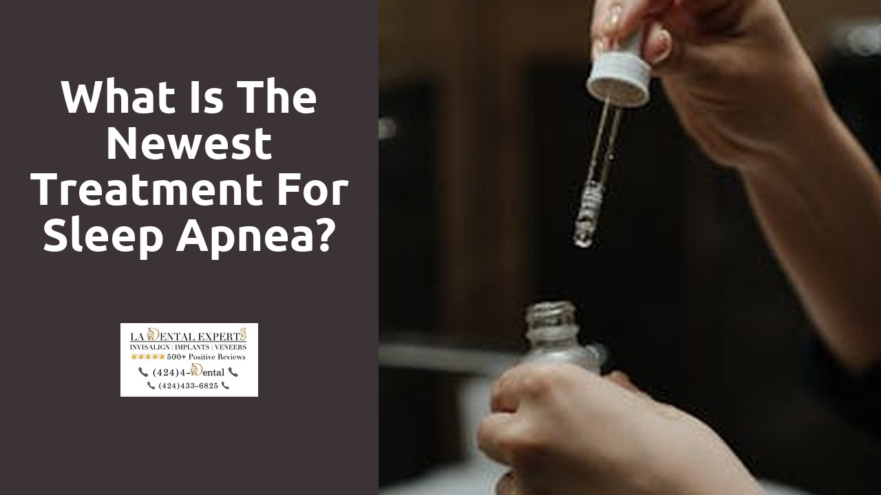 What is the newest treatment for sleep apnea?