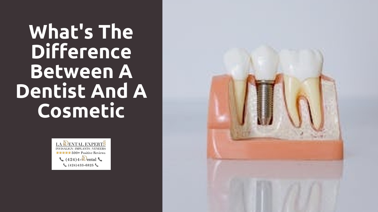 What’s the difference between a dentist and a cosmetic dentist?